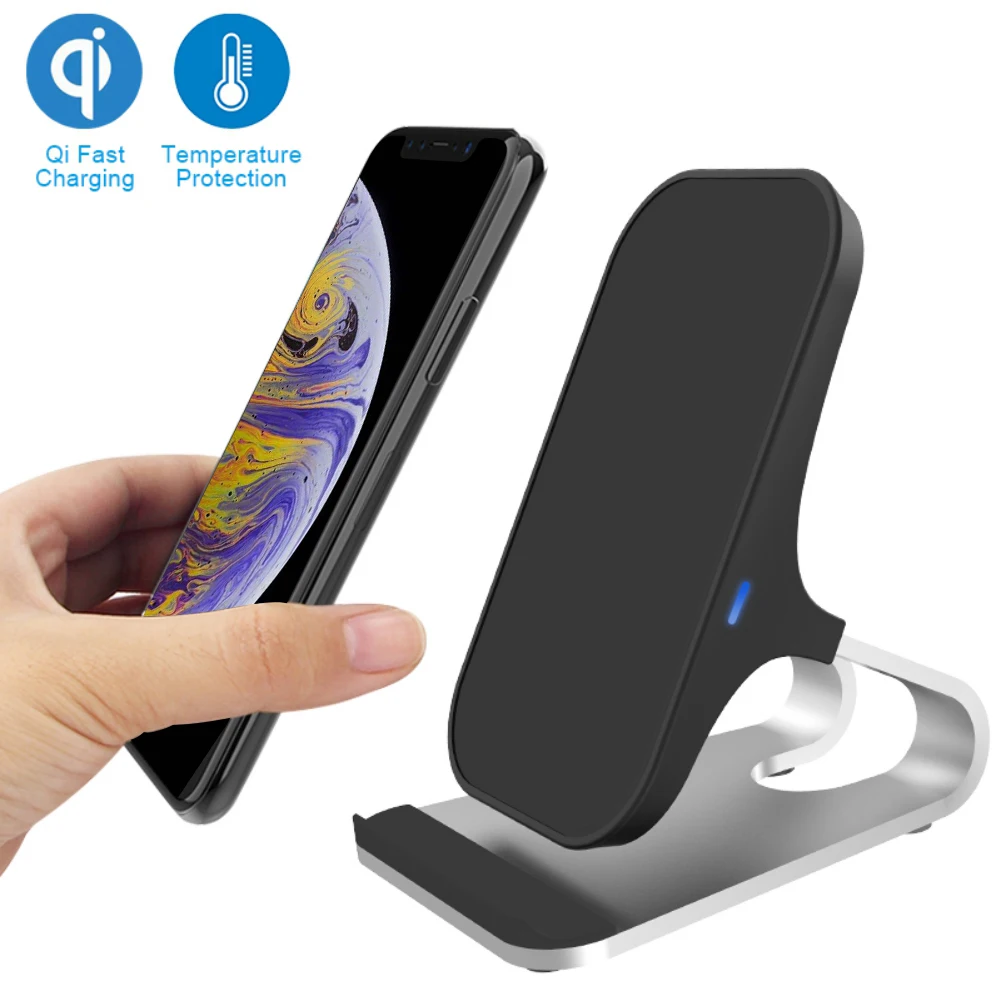 Qi Беспроводной Зарядное устройство быстрой зарядки стенд 7 5 W для iPhone XR/XS/Max/XS/X/8/8
