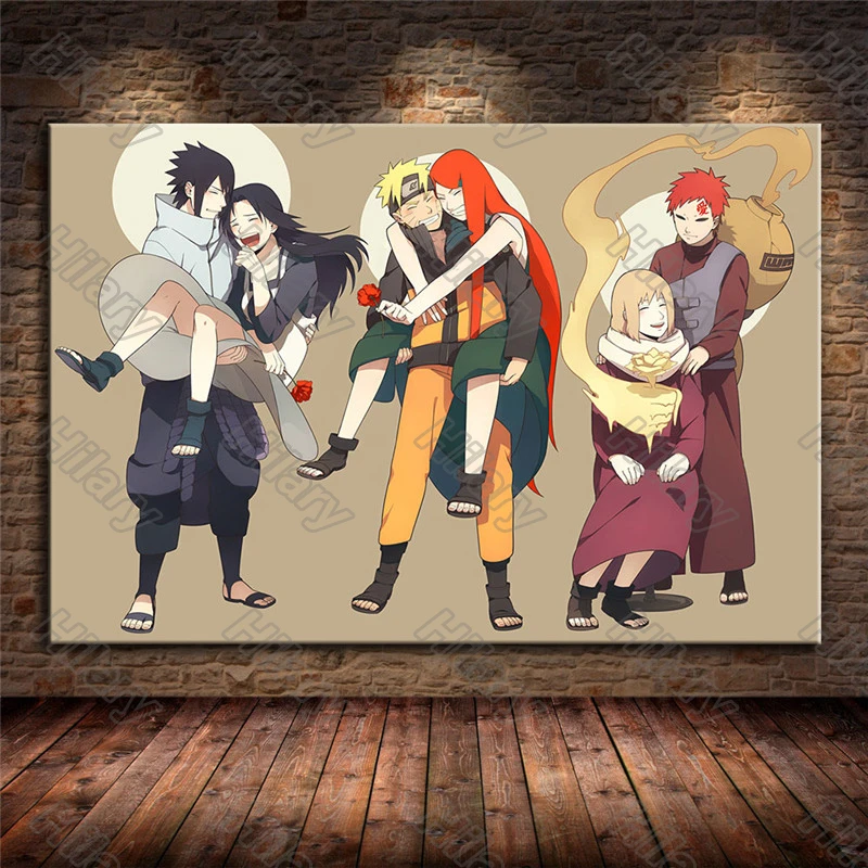 

Poste Hot-Anime-Naruto Blue Canvas Painting Wall Art Picture Home Decoration for Living Room and Bedroom Frameless Style