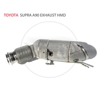 exhaust pipe manifold downpipe for toyota supra a90 auto replacement modification electronic valve