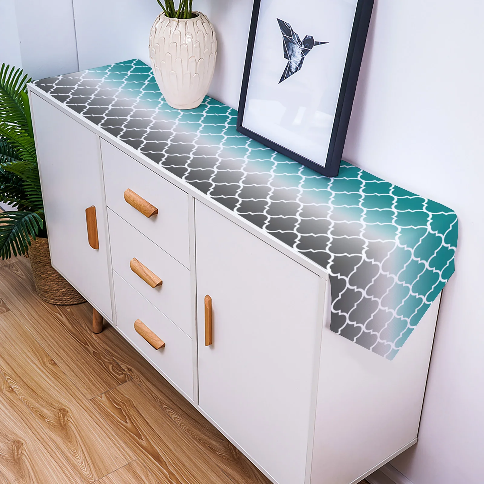 Марокканская бирюза градиентная настольная дорожка для свадебной вечеринки