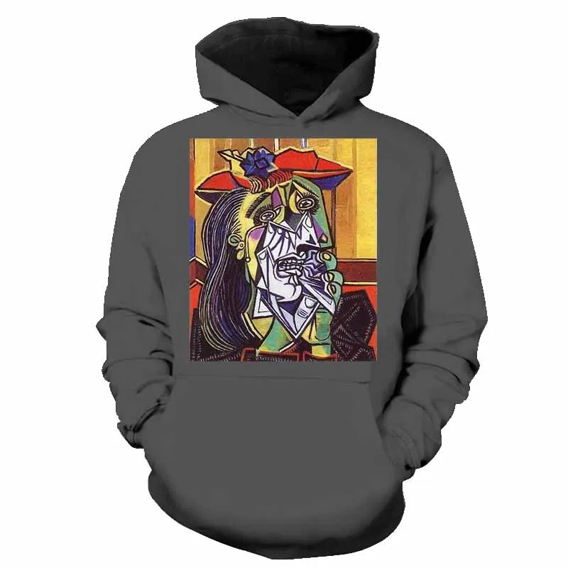 Толстовка мужская и женская с 3D принтом свитшот художественным уличная одежда