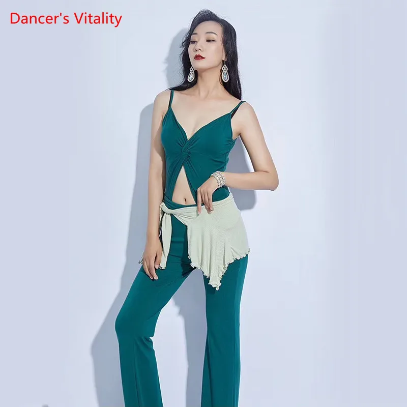 

Belly Dance Female Adult Elegant Sexy Rompers Practice Clothes Summer Woman Jumpsuit Performance Clothing Summer