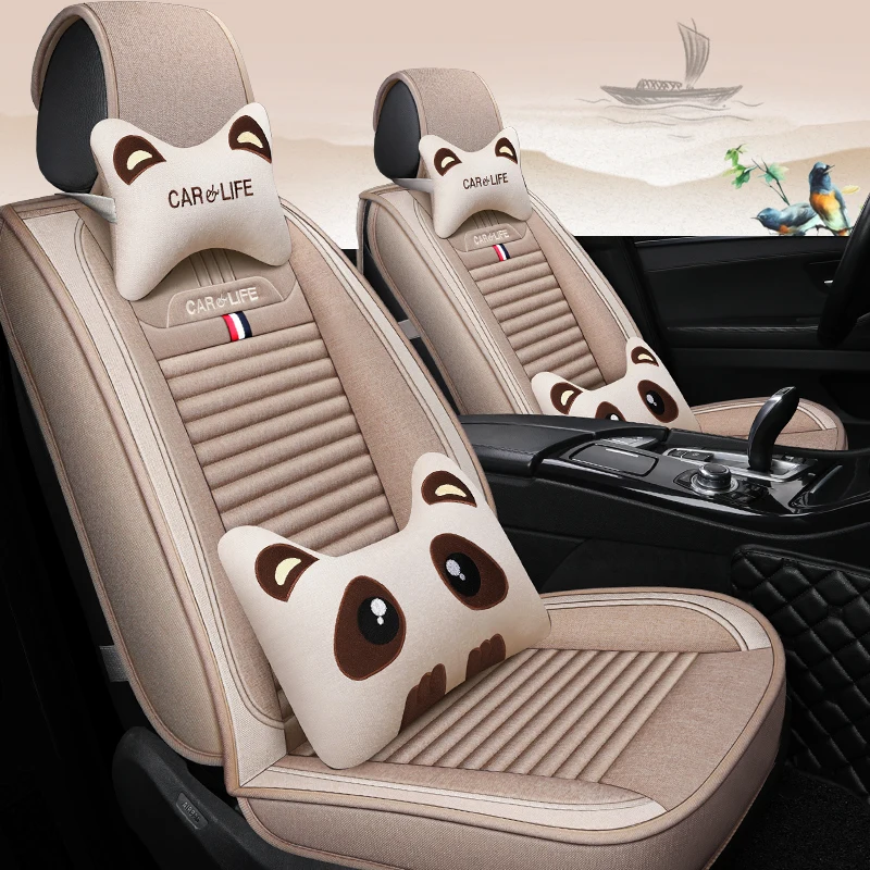 2019 Новое поступление не двигается всесезонный льняной чехол для сиденья модные