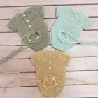 Реквизит для фотосъемки новорожденных, телесный костюм с юбкой и брюками ручной работы