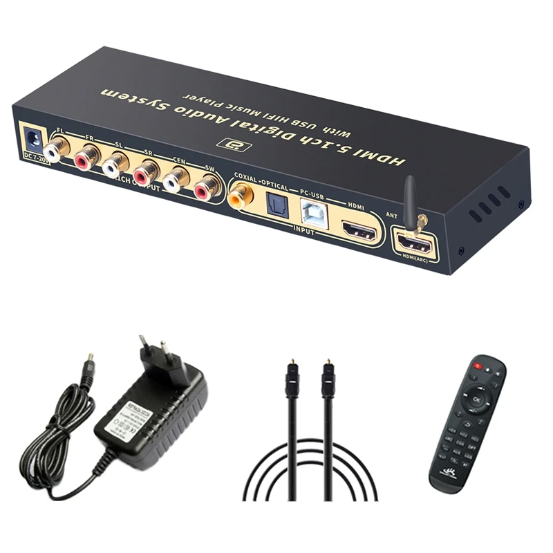 

New HD815BT HDMI 5.1 Audio Converter Decoder Bluetooth 5.0 DAC DTS FLAC APE 4Kx2K HDMI Extractor Converter Splitter