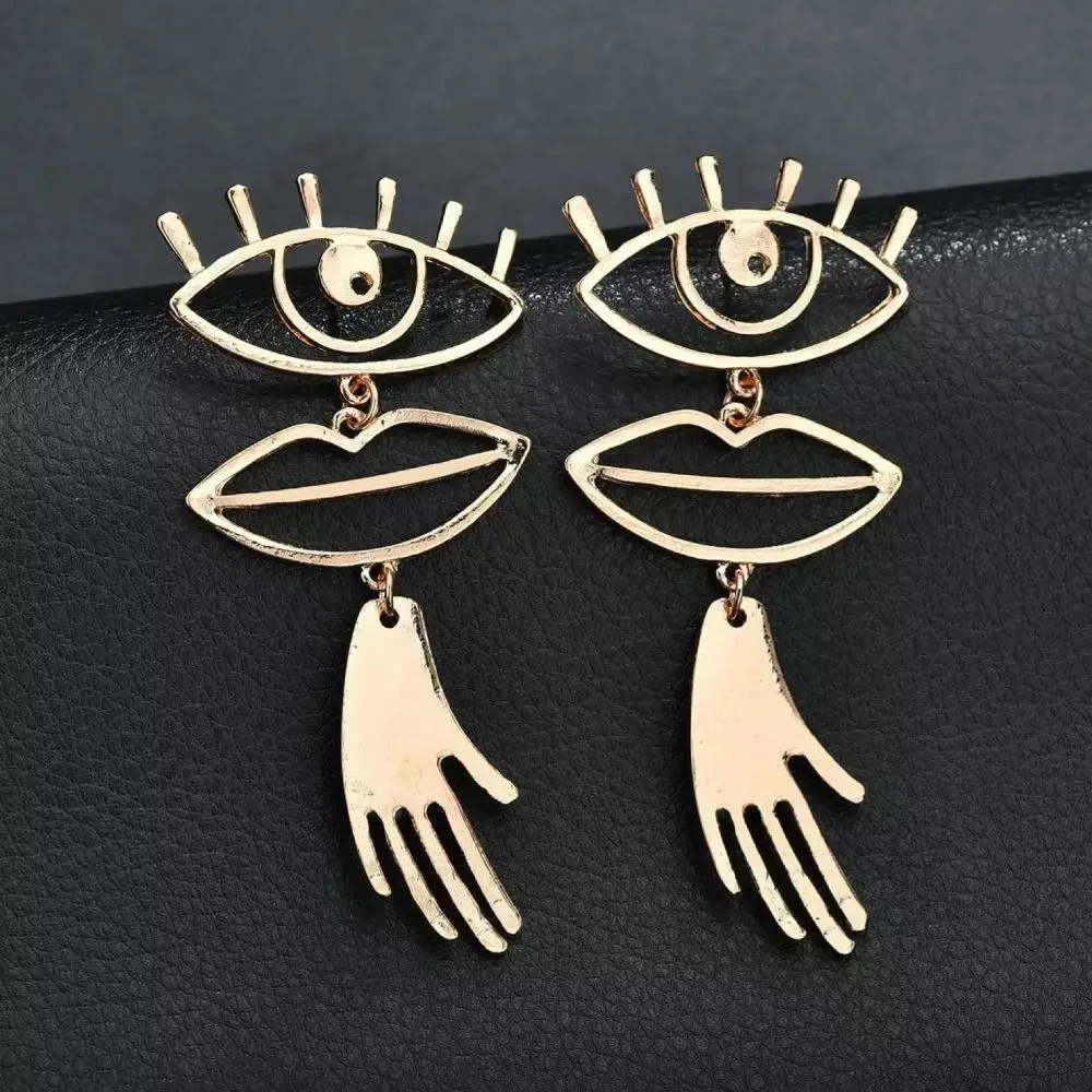 Европейские и американские ювелирные изделия интересные глаза губы Сшивание