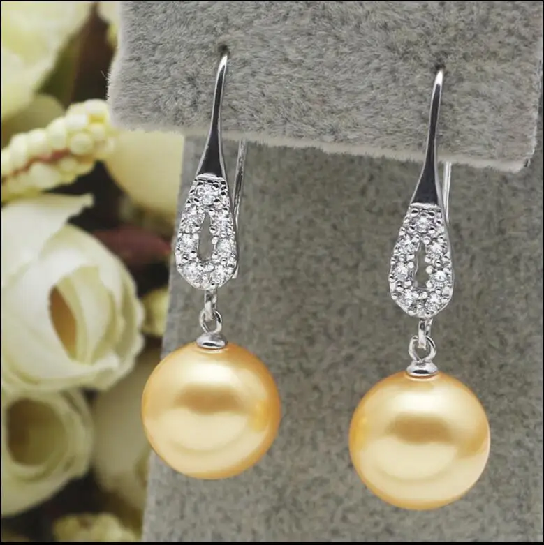 New 1101+++ Long ear hook Natural Oyster Shell Pearl Earrings Fashion temperament | Украшения и аксессуары