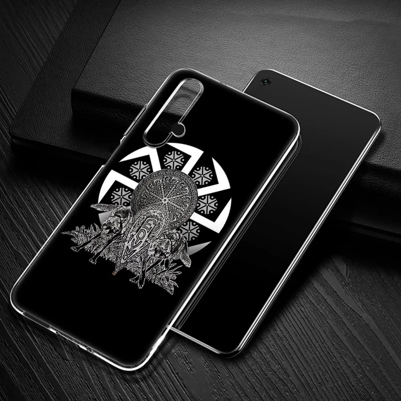 Славянский символ викинга Kolovrat мягкий чехол для Huawei NOVA 3 3i 5T 7 SE 8 Pro Honor 9A 9C 9S 30i 30S 30