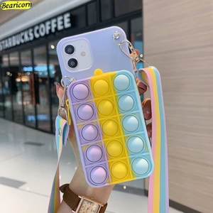 coin bags pop case for xiaomi mi poco x3 nfc c3 f1 f2 f3 x2 m2 m3 pro note 10 lite cc9e redmi s2 go 10x wallet fidget toys cover free global shipping