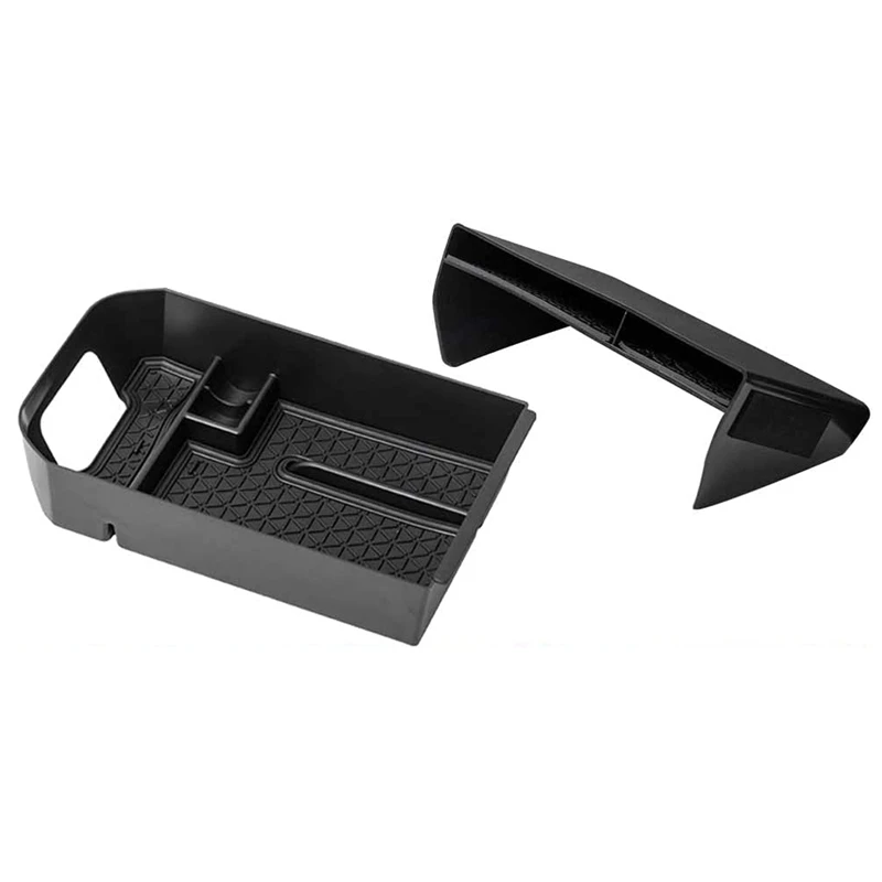 

2PCS Center Console Organizer Tray for Toyota RAV4 2019 2020 2021 Armrest Secondary Storage Box Car Accessories
