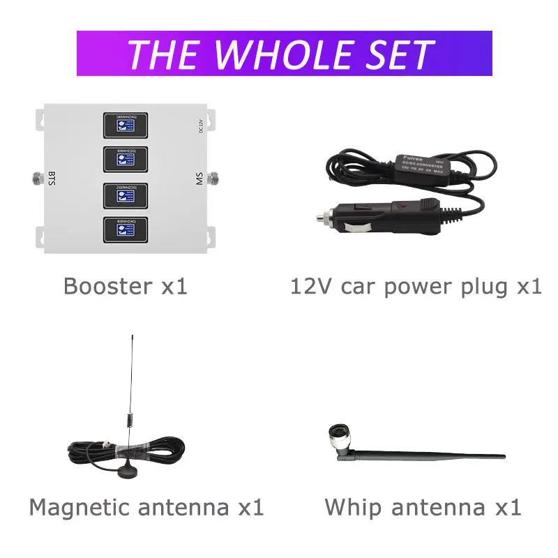 GOBOOST четырехдиапазонный усилитель сигнала 4G LTE 800 DCS 1800 UTMS 2100 celllular amplifer gsm 900
