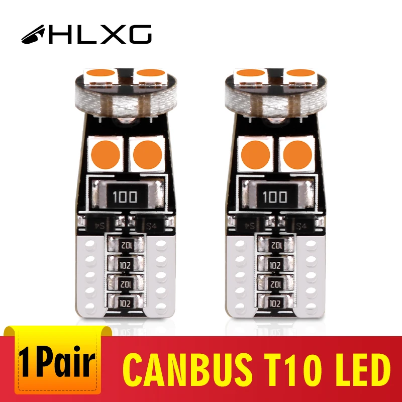 Hlxg 2 шт. T10 W5W без ошибок светильник лампочка 6SMD 3030 чип независимых светодиодные