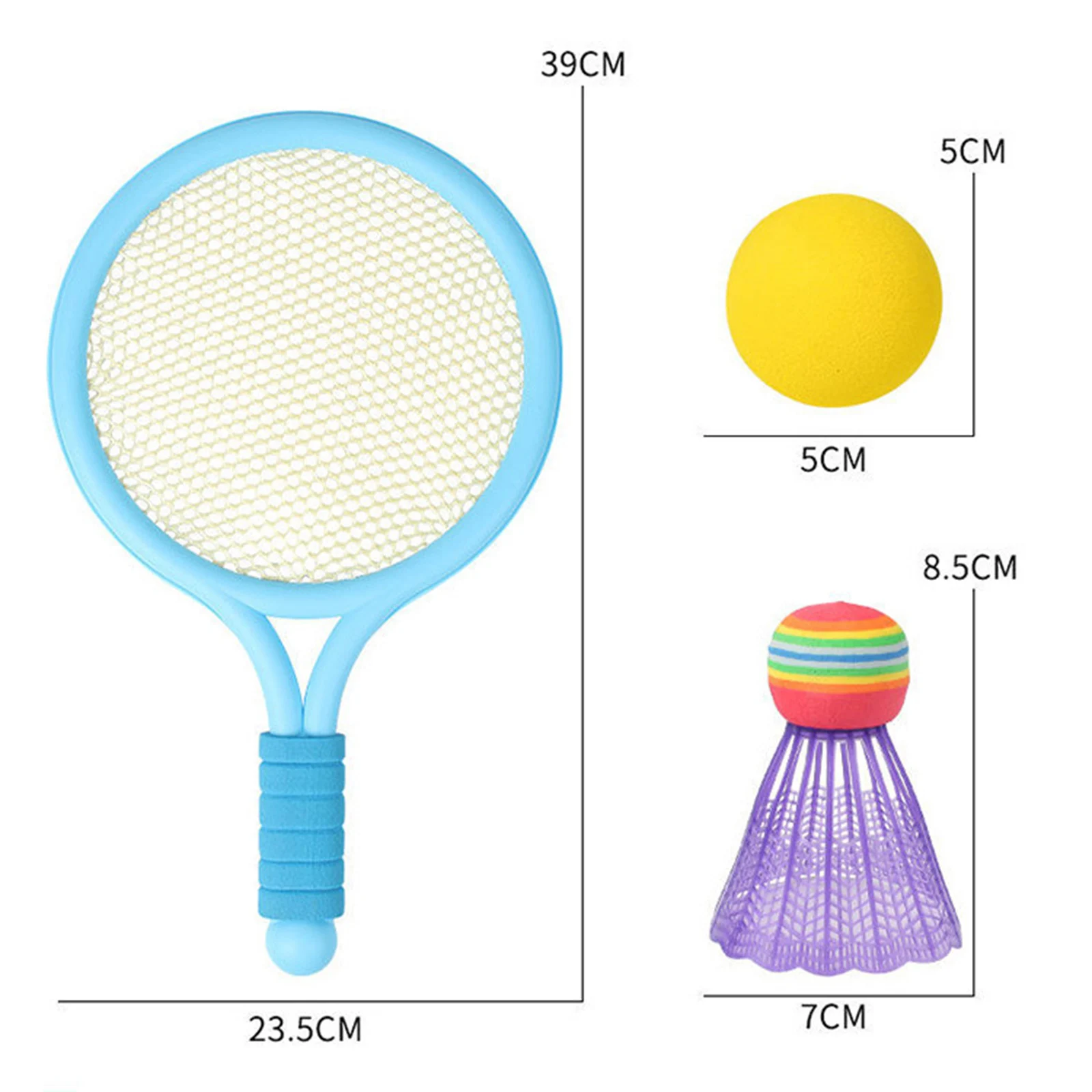 Детские игрушечные ракетки для бадминтона с противоскользящей ручкой паз