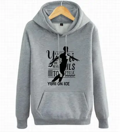 

Unisex Japan Anime YURI!!! on ICE Hooded Hoodie Sweatshirts Jacket Top