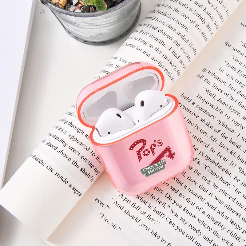 Чехол Airpod для Airpods 2 1 чехол RIVERDALE TV Show розовый прозрачный силиконовый мягкий