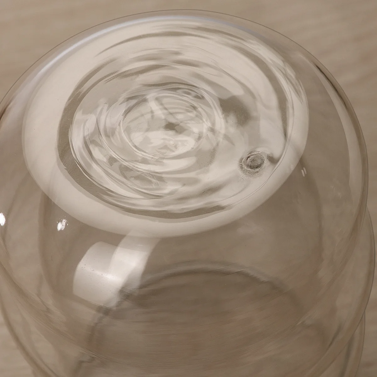 Креативная двухслойная кофейная кружка прозрачная волнистая стеклянная