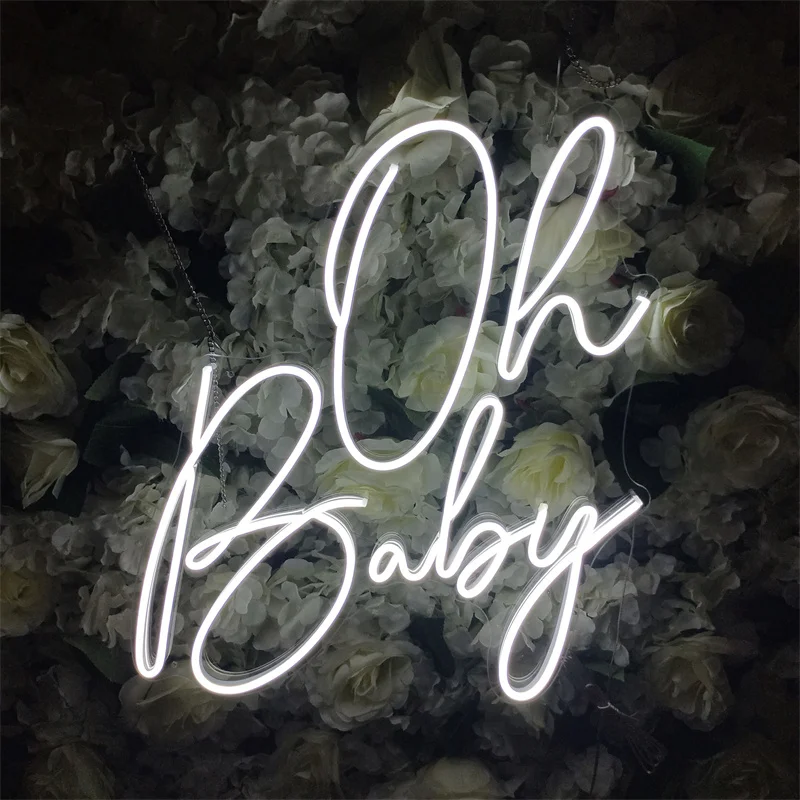 Неоновая вывеска на заказ светодиодный светильник Oh Baby 1-й день рождения