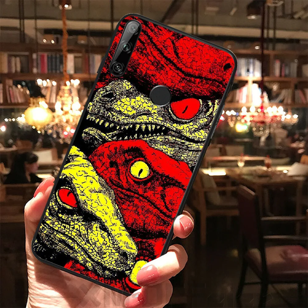Reayou Jurassic Dinosaur TPU Soft Silicone Phone Case Cover For Huawei Y5 Y6 Y7 Y9 Prime Pro II 2019 2018 | Мобильные телефоны и