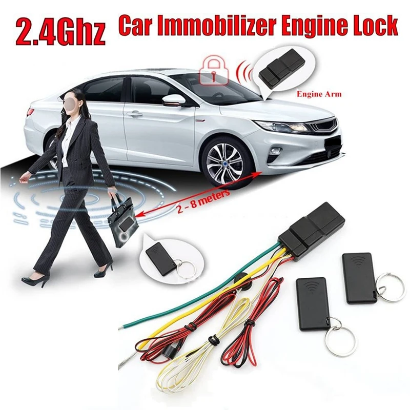 

2.4 G Car Immobilizer System Car Universal Put Remote in Pocket Lock Unlock Engine Intelligent Anti-Hijacking Circuit