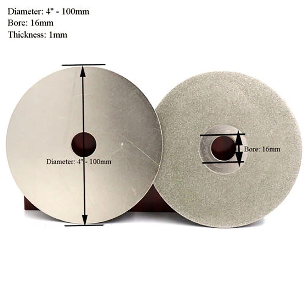 

1PCS 4'' 100mm Diamond Grinding Disc Flat Lap Wheel Single/Double Side 36 - 3000 Grit