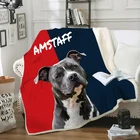 Одеяло Amstaff Best Friend for Life в стиле Харадзюку, с 3D-принтом, для детей, одеяло для взрослых