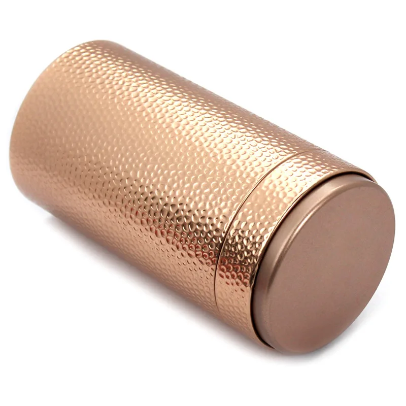 

2021 New Silver/Gold Tea Tin Canister with Airtight Lid Tinplate Tea Containers Tea Storage for Loose Leaf, Coffee, Sugar