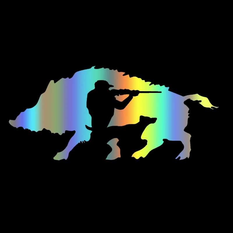 

S50771# Various Sizes/Colors Car Stickers Vinyl Decal Wild Boar Hunters Motorcycle Decorative Accessories Laptop Helmet