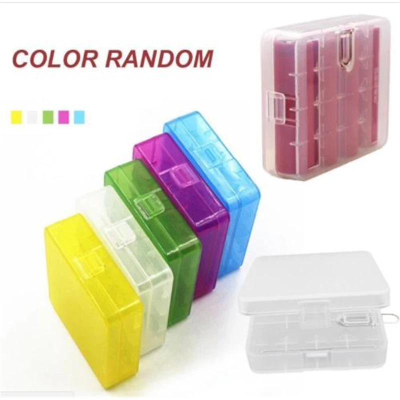 1 шт. пластиковый чехол 18650 Коробка для хранения аккумуляторов держатель 4