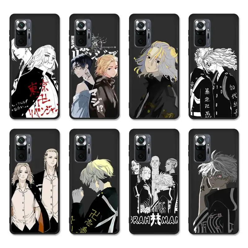 

Tokyo Revengers Avengers Manjiro Sano Phone Case For Redmi Note 10 9 8 6 Pro Max 4X 4 5 5A 7 8 8T 9S Silicone Cover Coque Funda