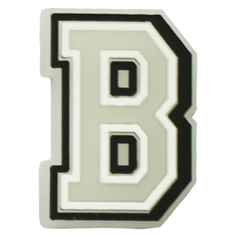 Hot 1pcs letter and number PVC Shoe Charms DIY Luminous Shoe Aceessories Fit croc Clogs buckle Decorations kids X-mas Gifts jibz