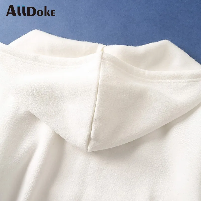 

ALLDOKE streetwear casual white zip up sweatshirt women hooded long sleeve vintage cotton zipper cropped sweatshirts hoodies