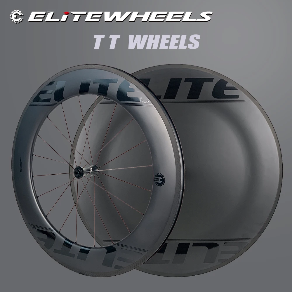 ELITEWHEELS Time Trial Disc Wheels из углеродного волокна DiscTriathlon Wheelst или V тормозная