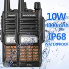 Рация Baofeng UV-9R Plus, 10 Вт, 4800 мАч, Двухдиапазонная, 136-174400-520 МГц, IP68, водонепроницаемое Любительское радио, BF-UV9R, дальность действия 10 км, 2 шт.