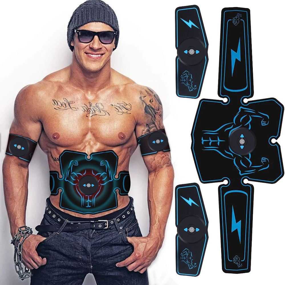 EMS тренажер для мышц живота электрический стимулятор похудения домашний