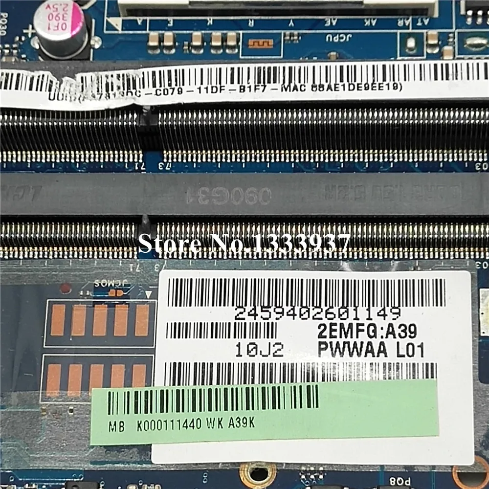 K000111440 PWWAA LA 6842P материнская плата для ноутбука Toshiba C660 C665 Материнская DDR3 HM55