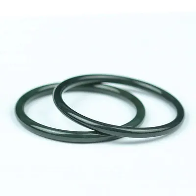 

Natural Hetian Jade Dark Green Round Bar 54-64mm Bracelet Elegant Princess Jewelry Best Gift for Mother and Girlfriend