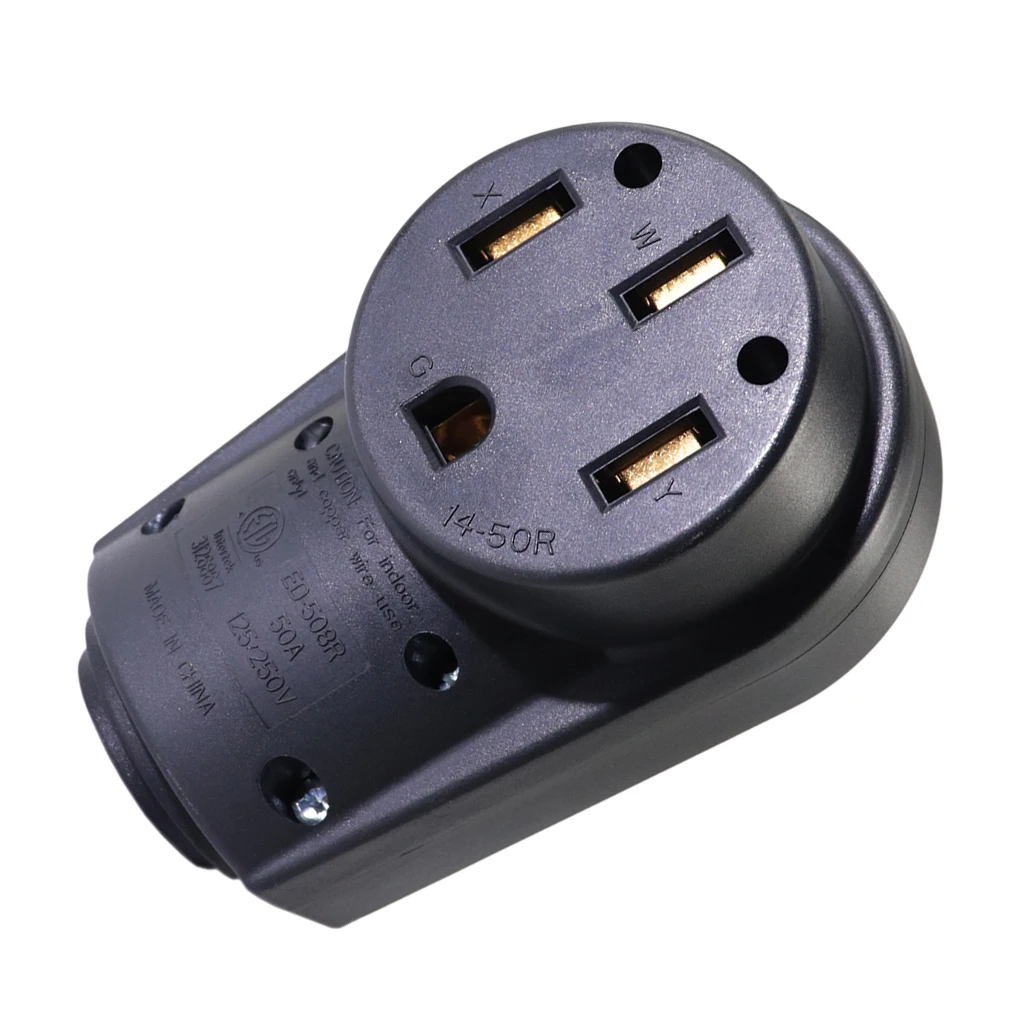 

50 Amp Electrical Cord Female Plug End With Handle 125 250 220 50A 4 Wire