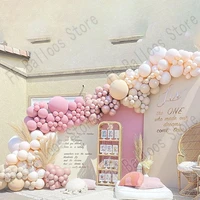 171pcs globos wedding party decoration birthday baby shower retro pink rose gold apricot balloon garland arch kit