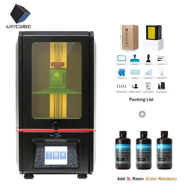 Photon Add 3L Anycubic Фотон смолы 3d принтер смолы размера плюс SLA/lcd высокой точности Фотон светильник-отверждения Impresora 3d комплекты обновления - Цвет: Photon Add 3L
