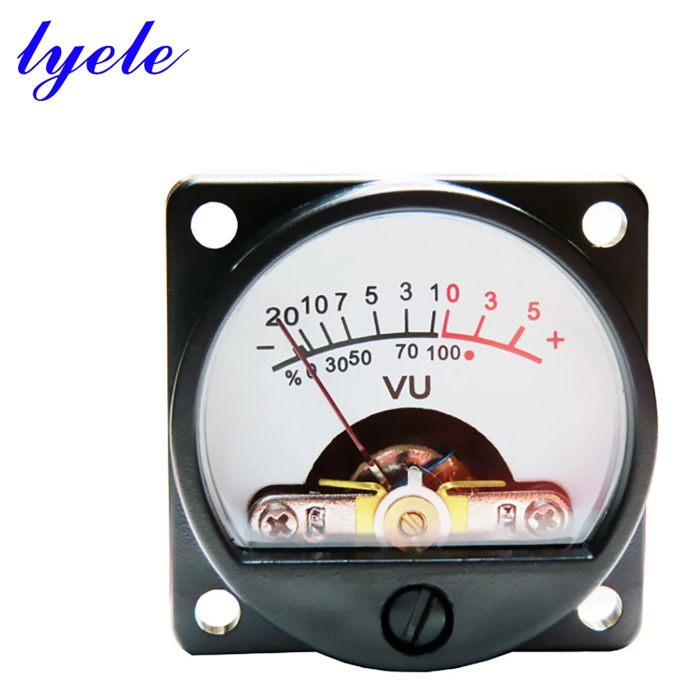 

6-12V VU meter radio meter head tube amplifier accessories with warm backlight uv level meter audio meter DB meter antique