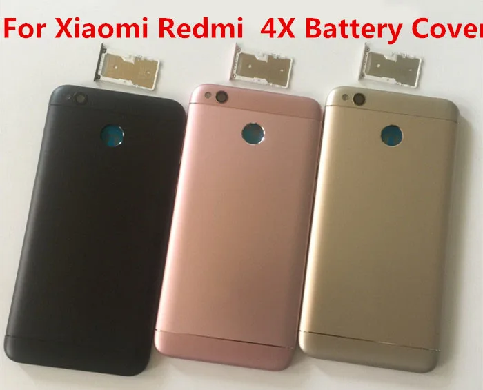 3 шт. металлический задняя крышка корпуса для XIAOMI Redmi 4X корпус Xiaomi металлическая