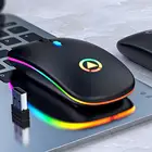 Беспроводная оптическая мышь 2,4 ГГц, 1600dpi, USB аккумуляторная игровая мышь для ПК, ноутбука, компьютера, мышь с низким уровнем шума