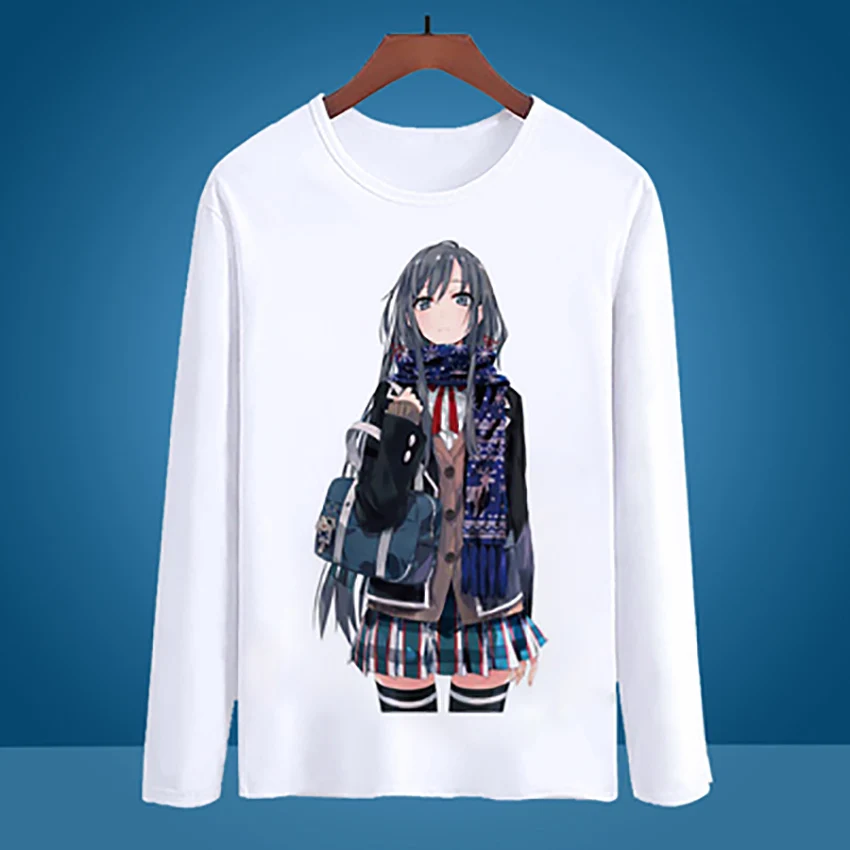 

My Teen Romantic Comedy SNAFU Climax! Cosplay Shirt Long Sleeves Print Tops Fashion Casual Tee Anime Peripheral