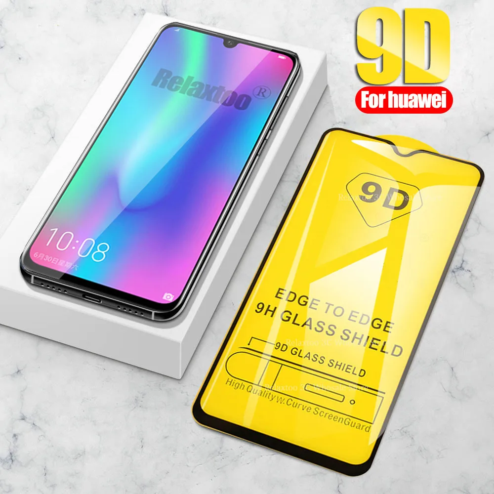 Закаленное стекло 9D для huawei honor 10 lite защитное с полным покрытием 8s 8c 8x 10i 20i on honer 9