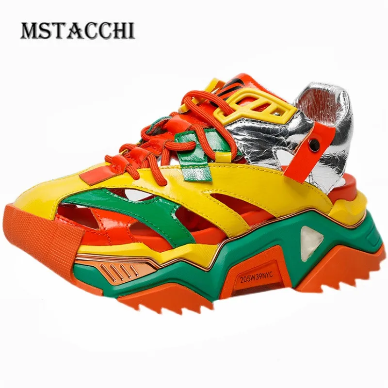 

Сандалии женские в стиле ретро, босоножки из воловьей кожи, на платформе, на шнуровке, высокий каблук, с перфорацией, круглый носок, разные цв...