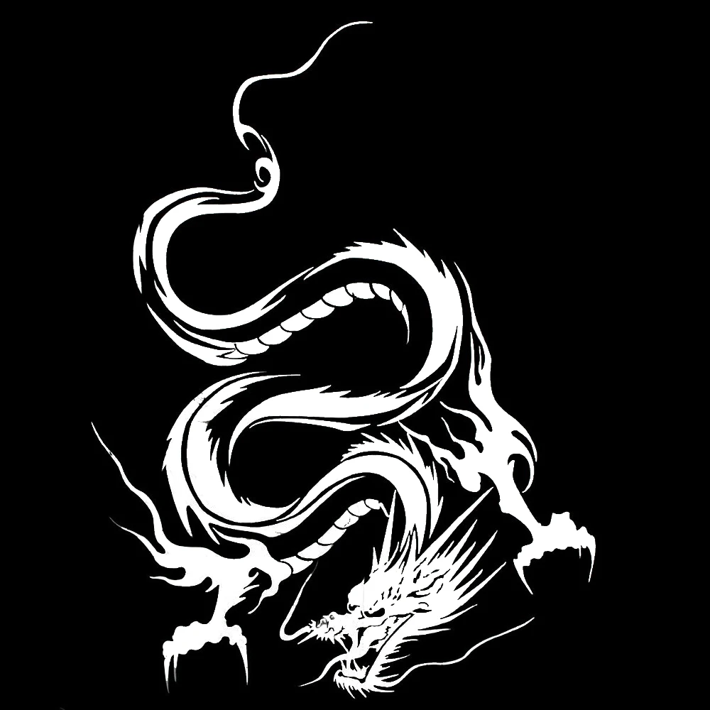 

Фучжэнь бутик наклейки внешние аксессуары мультфильм мифический Дракон Тотем Автомобильная Наклейка мотоцикл оконные наклейки украшения