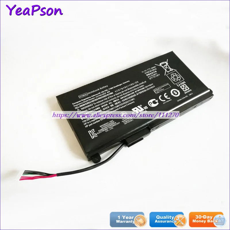 Оригинальный аккумулятор Yeapson VT06XL для ноутбука HP Envy 17-3200EB 17-327ONR 17-3000EG 11 1 В 86 Вт/ч |