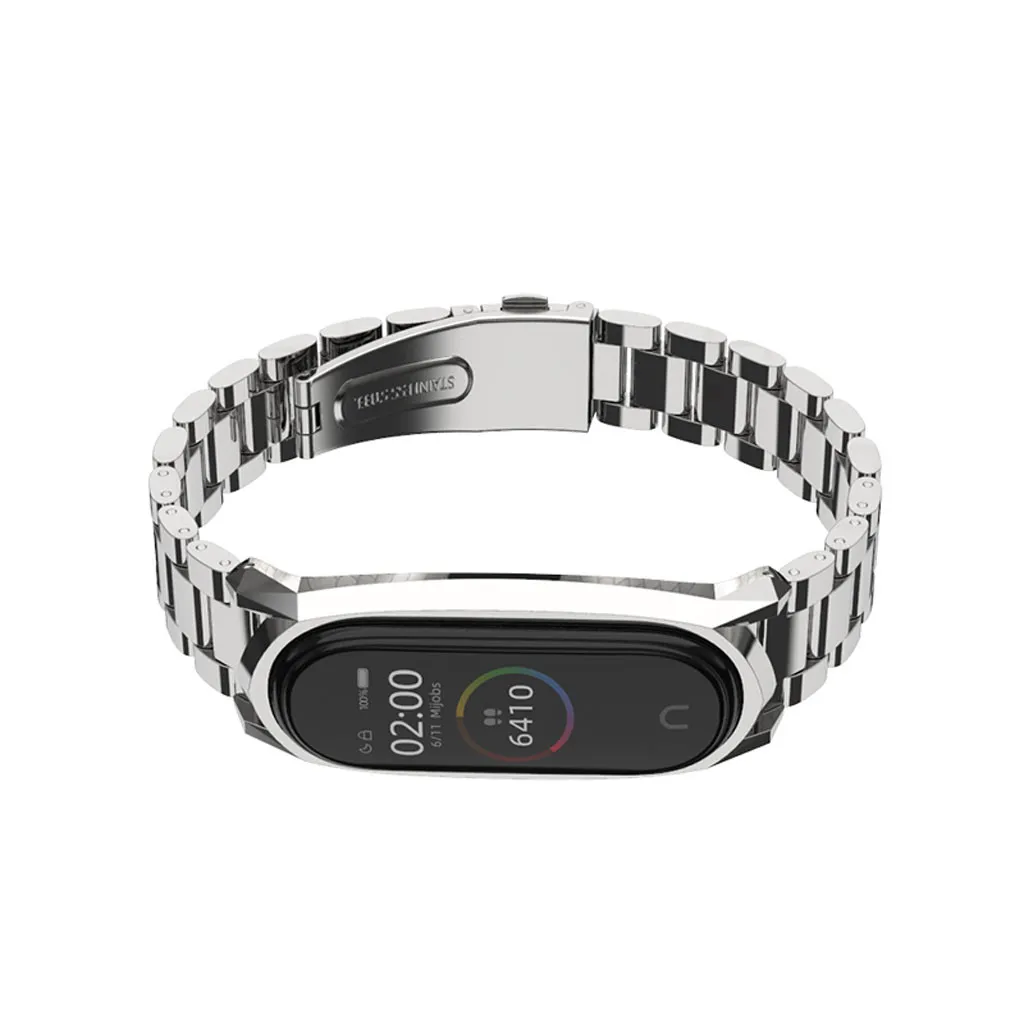 Совместимый для Xiaomi Mi Band 4 стальной длина прочный bluetooth Smartwatch horloge ремешок для умных часов Polsband повязки