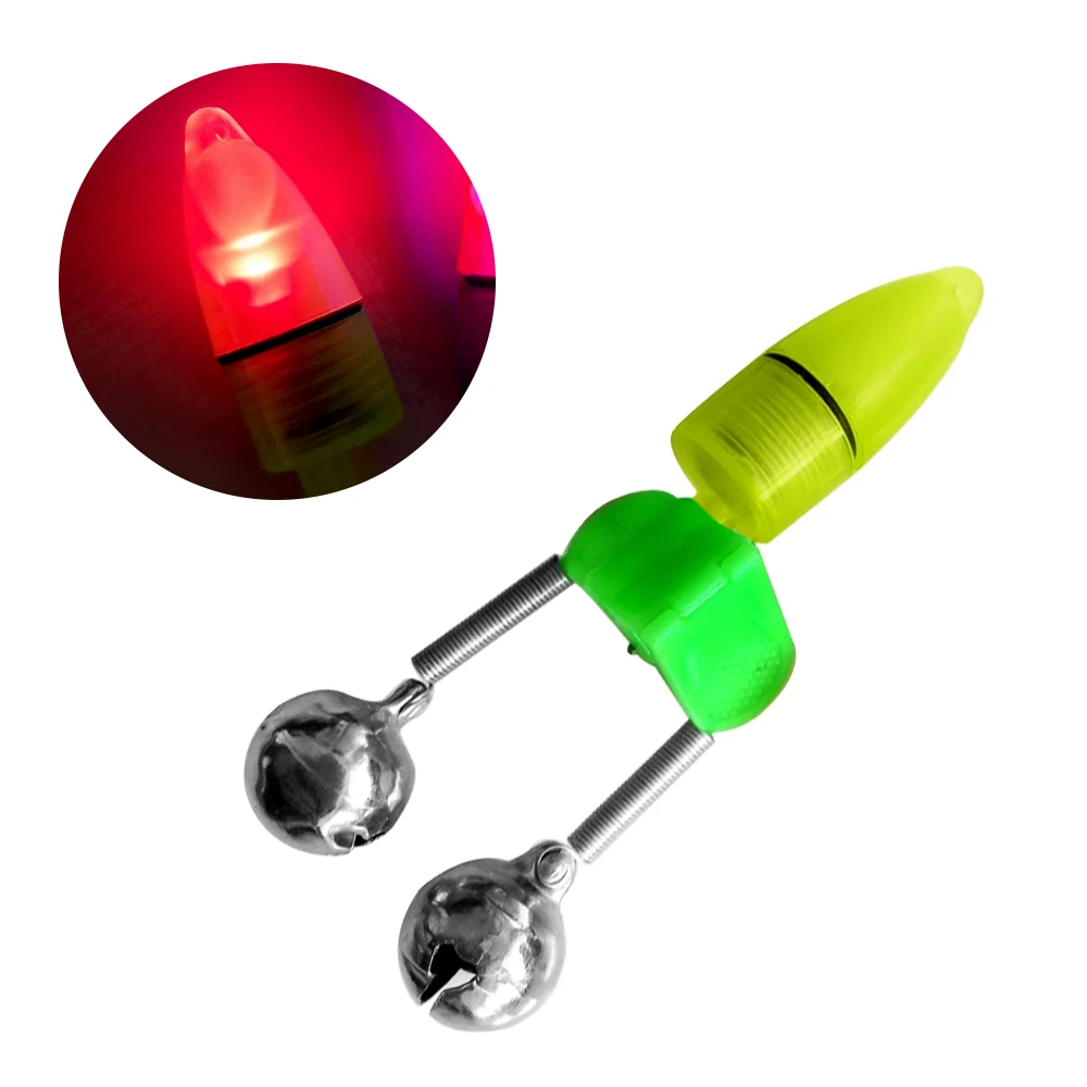 Сигнализатор укуса приманки светодиодный удочка для ночной рыбалки 10 шт. с двумя