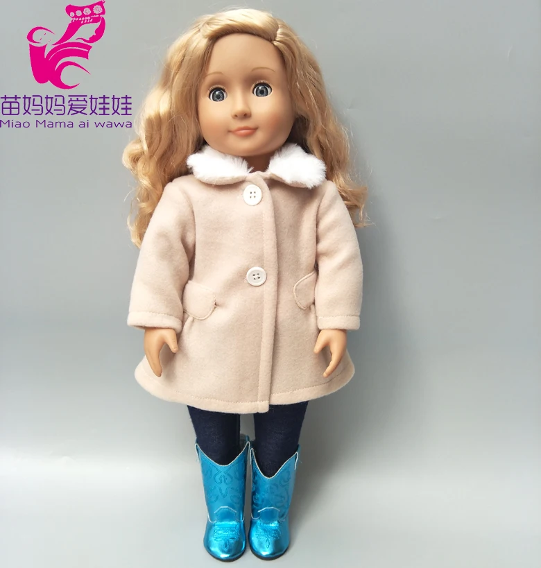 18 дюймовая кукла для девочек розовая Талия пальто колготки 40 см новорожденных